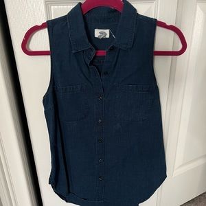 Old Navy Denim Sleeveless Too Size S